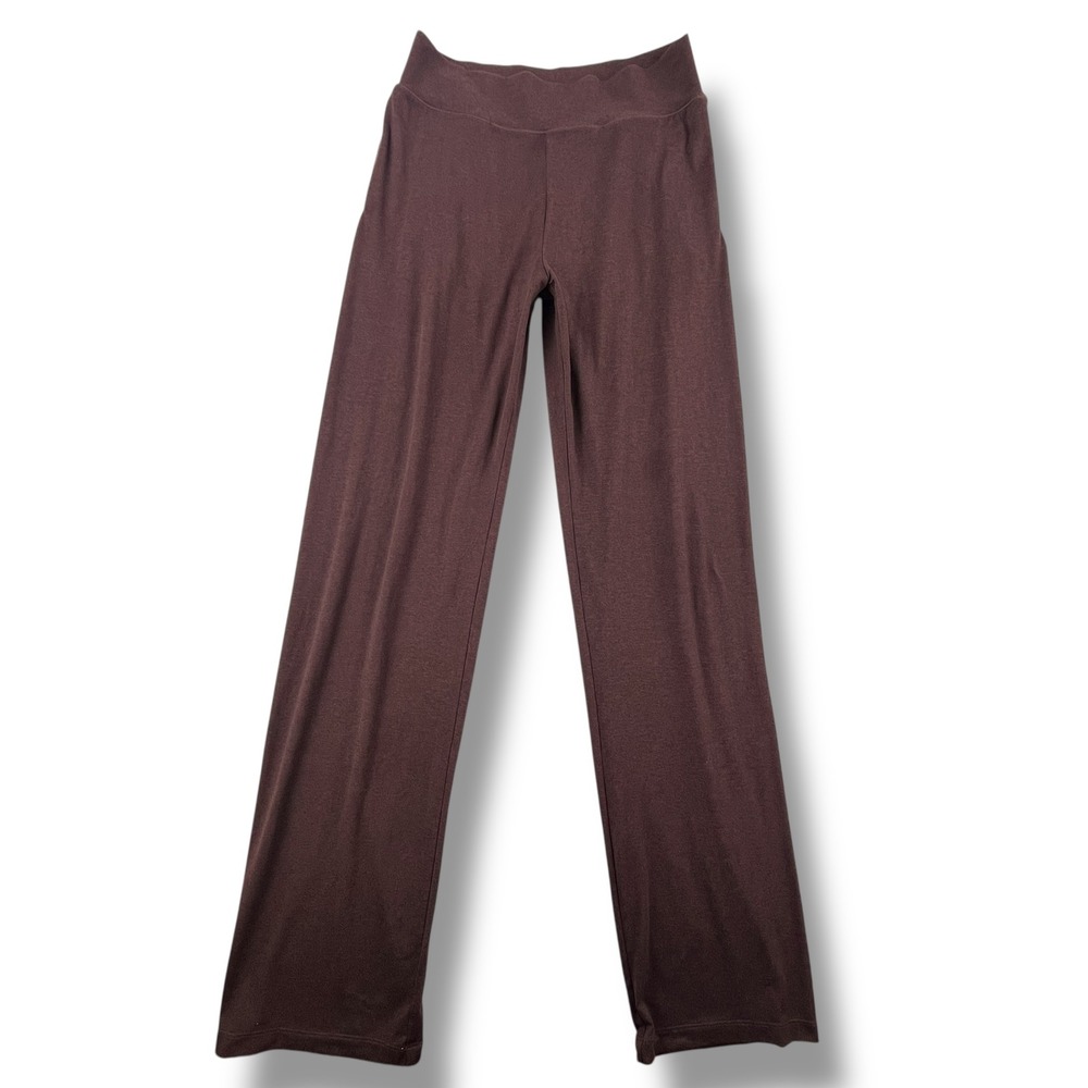 Vuori Halo Wide Leg Flare Pants Mahogany Brown DreamKnit Lounge Yoga Small